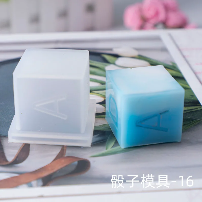1 шт. DIY 3D игральные кости серии ювелирных изделий инструменты номер геймер Инструменты Силиконовые УФ смолы ювелирные изделия формы - Цвет: Type 16