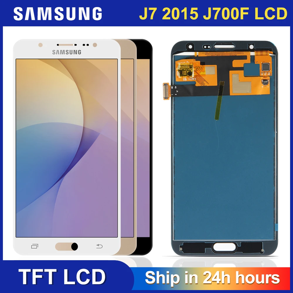ЖК дисплей j700f для Samsung Galaxy J7 2015 J700 J700M J700H J700FN DS сенсорный экран дигитайзер в