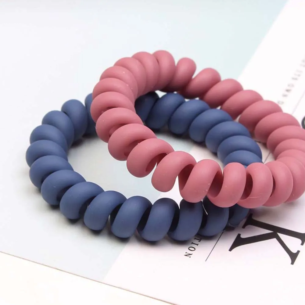 2 или 5 шт. матовые цветные эластичные резинки для волос девочек головные уборы
