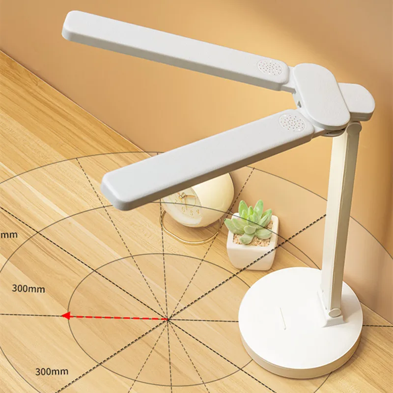 Double Lamp High Brightness LED Table Touch Dimming Foldable Desk Work and Study Eye Protection Studing Lights | Освещение