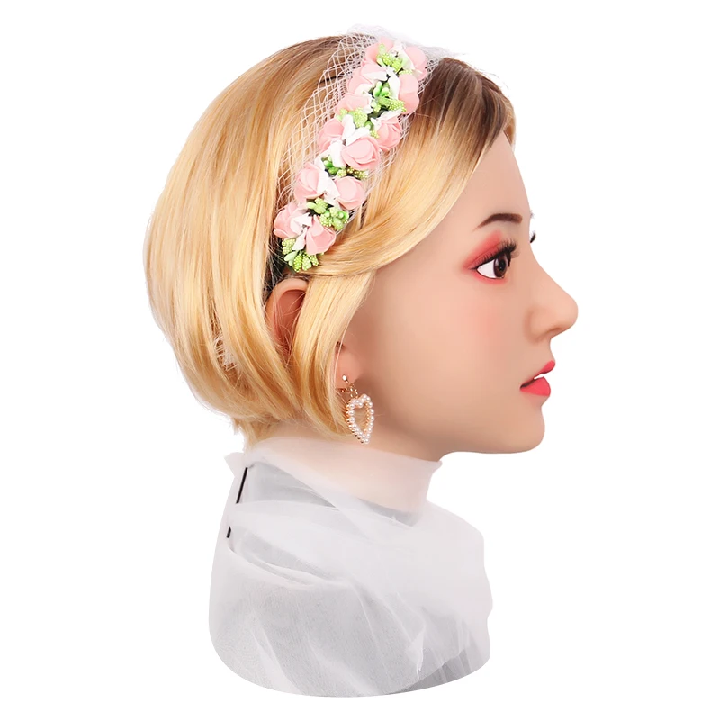 TRANSWEET силиконовая маска женская на всю голову светильник макияж для косплея