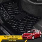 Автомобильные коврики для Hyundai Solaris Accent Verna 2016 2015 2014 2013 2012 2011, аксессуары для интерьера, ковры под заказ, педали