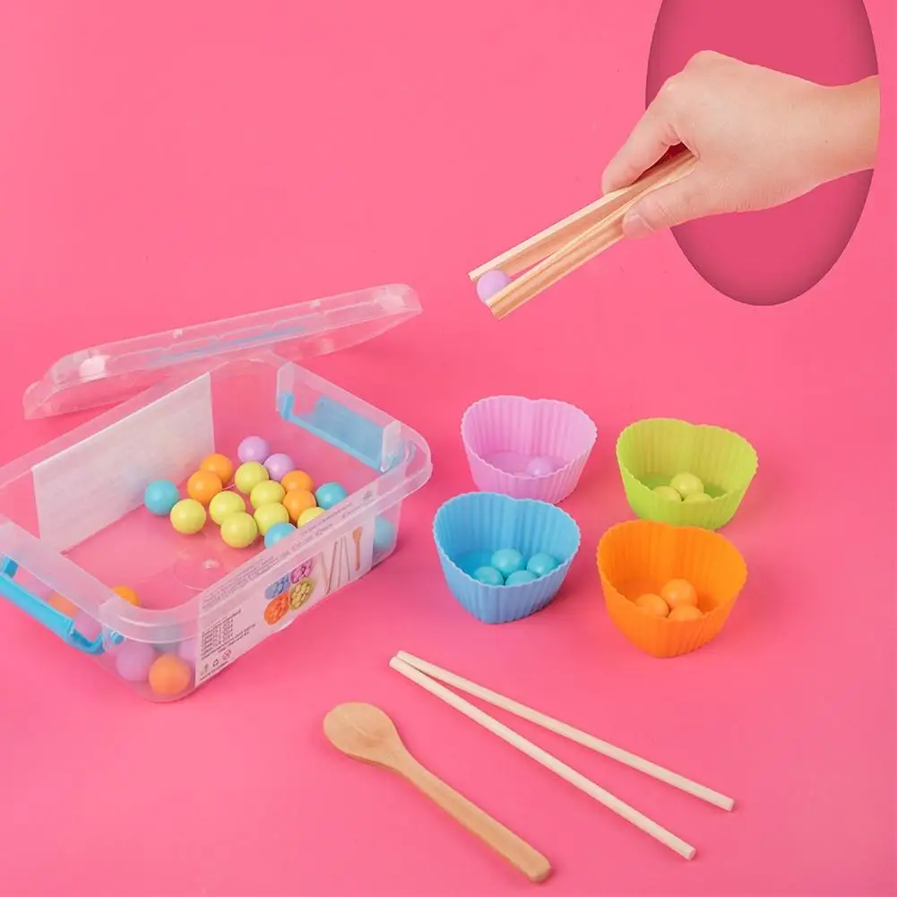 

Colorful Baby Kids Beads Clip Matching Puzzle Game Montessori Early Educational Interactive Toy Set