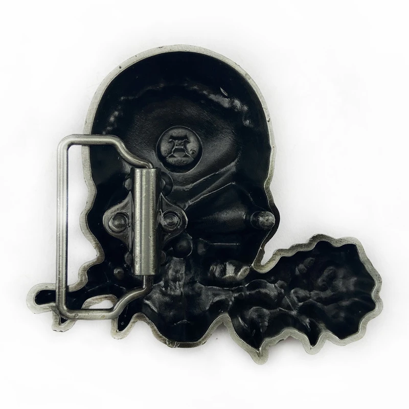 Ковбойская крутая модная серебряная пряжка для ремня с металлическими 3D