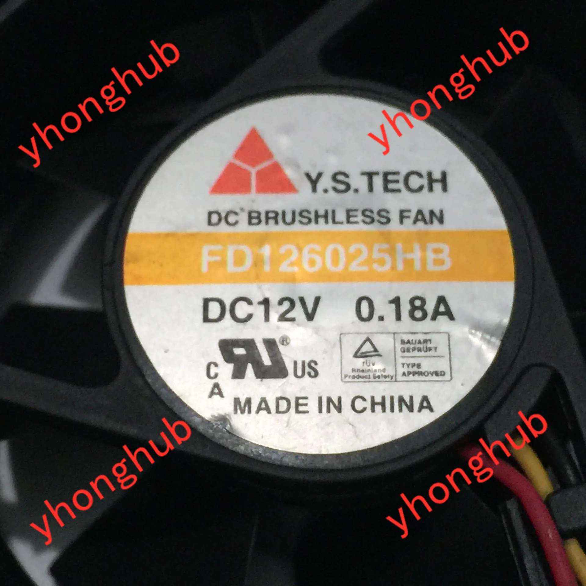 Y.S TECH FD126025HB DC 12V 0.18A 60x60x25 мм 3 Провода Сервер вентилятор охлаждения|dc tech|tech |