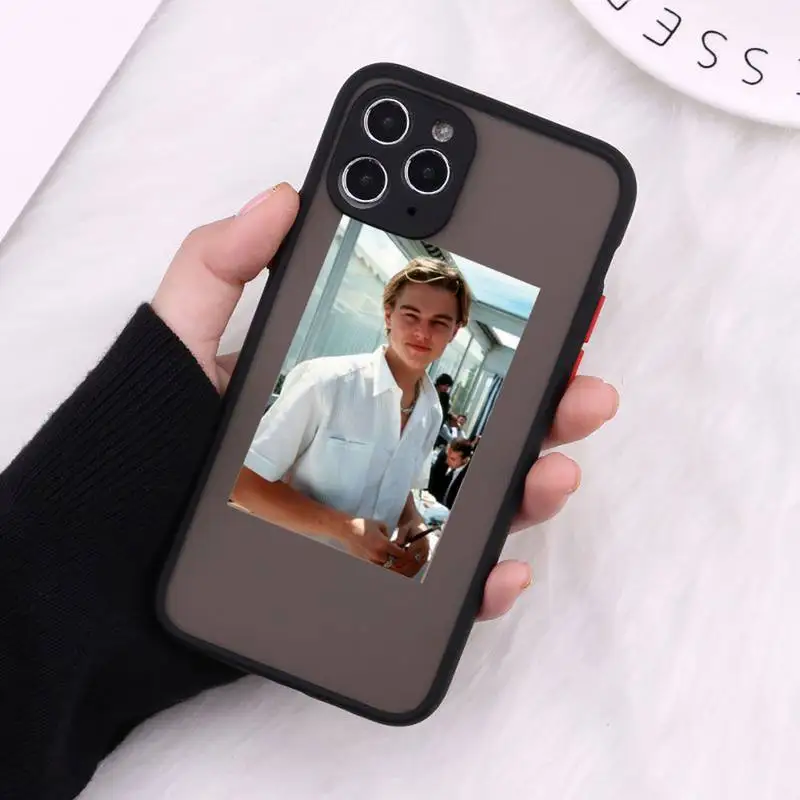 

American actors Leonardo DiCaprio Phone Cases Matte Transparent For iPhone 12 Mini 11 Pro XR XS Max 7 8 Plus