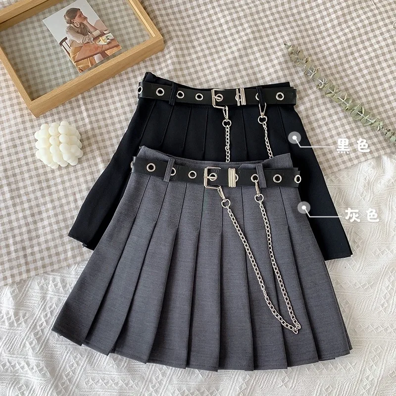 

Fashion Female Skirt College Style Asian Skirt High Waist Student Pleated Skirt Harajuku Uniform Lady Girl Dance Skirt