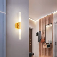 minimalist modern gold black g9 led wall lamp for staircase bedroom dining room loft hall corridor bedhead nordic indoor decor