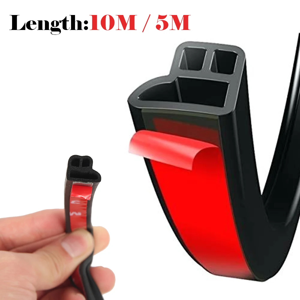 Универсальная уплотнительная лента для автомобильных дверей 5 м 10 М L образная