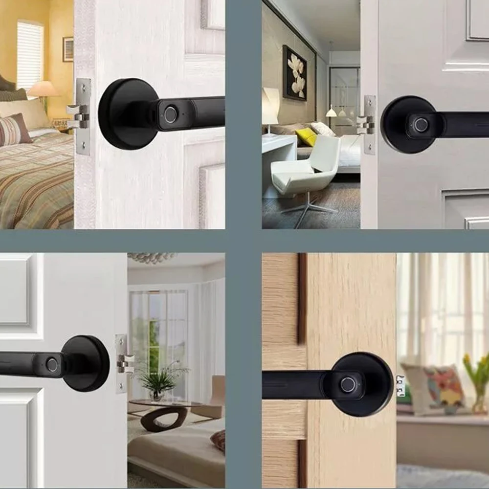 

Electronic Fingerprint Door Lock Sensitive Smart Digital Door Lock for Hotel Home Office zinc alloy