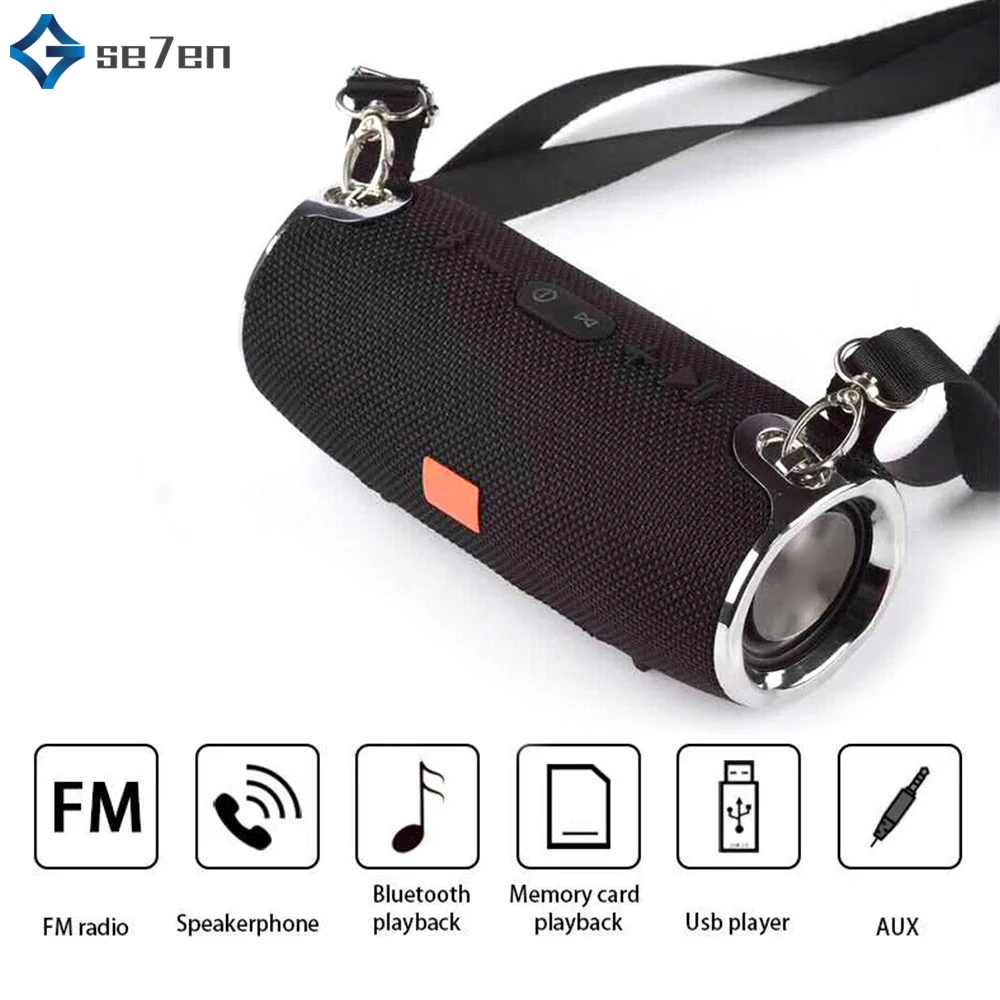 Портативная Bluetooth колонка беспроводная басовая водонепроницаемая уличная с