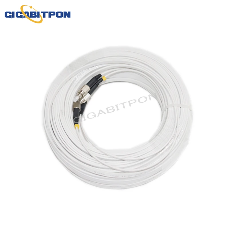 Single-mode 2 steel 2-core jumper G675A1FTTH fiber 4 connector 2FC/UPC-2FC/UPC outdoor and internal drop cable SM10-500M