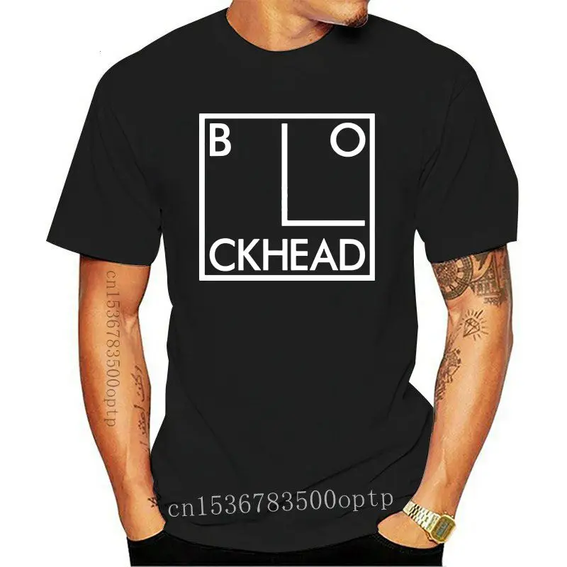 

THE BLOCKHEADS LOGO Mens Black Rock T-shirt NEW Sizes S-XXXL