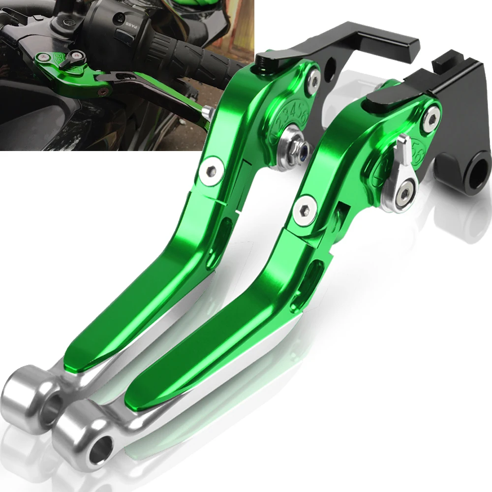 

Motorcycle Brake Clutch Lever Extendable Adjustable Handbrake Handlebar For Kawasaki NINJA650R ER6F ER6N ER-6N 2006 2007 2008