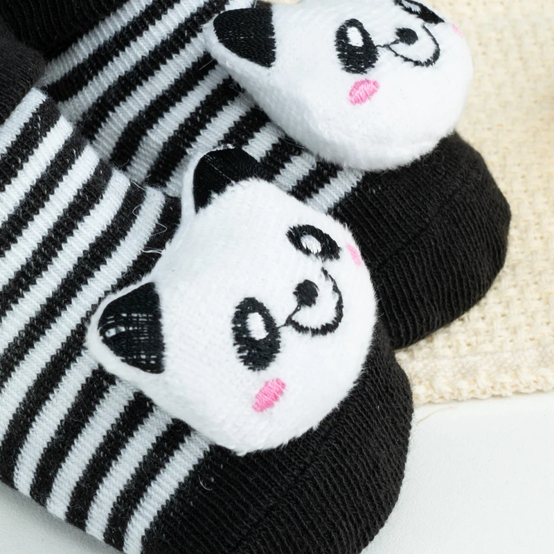 Newborn Baby Socks Floor Non-slip Cotton Cartoon Doll Socks with Baby Girls Boys Soft Cute Boots Toddlers Animal Sock Shoes Gift