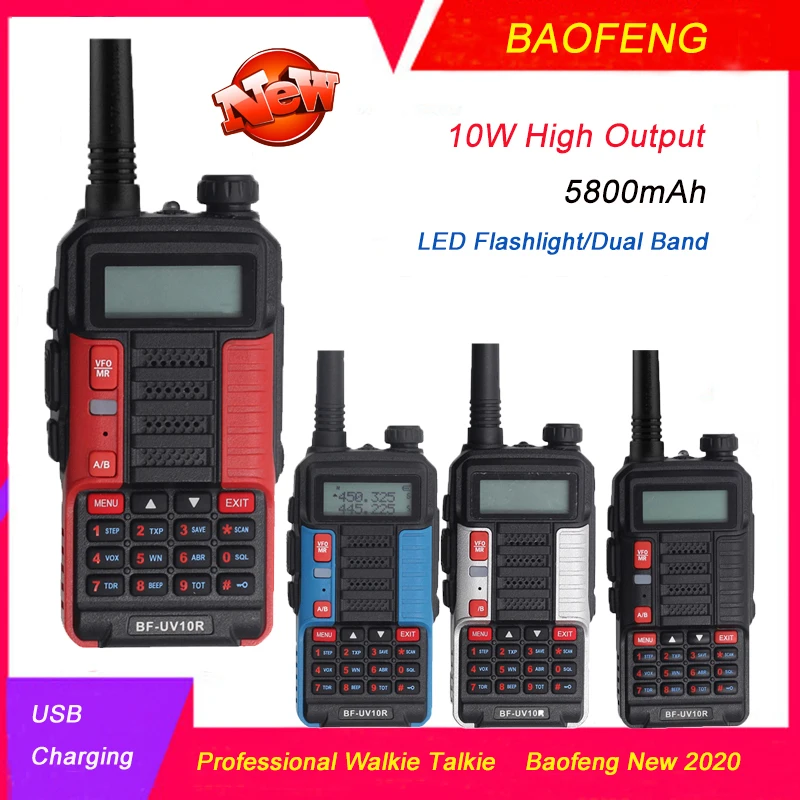 

Baofeng новый Старт BF UV-10R цифровой двухстороннее радио дальний 15 км Портативный иди и болтай Walkie Talkie