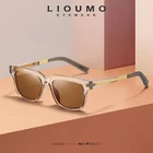 Очки солнцезащитные LIOUMO поляризационные для мужчин и женщин, модные квадратные солнечные очки в винтажном стиле, с зеркальными линзами UV400