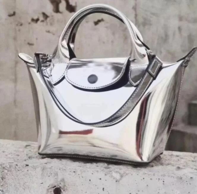 

Новая женская сумка из натуральной кожи с верхней ручкой, сумка через плечо из лакированной кожи, зеркальная сумка