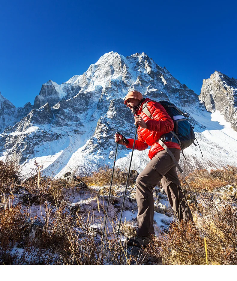Naturehike модные четырехсекционный легкого углеродного складной со внутренним
