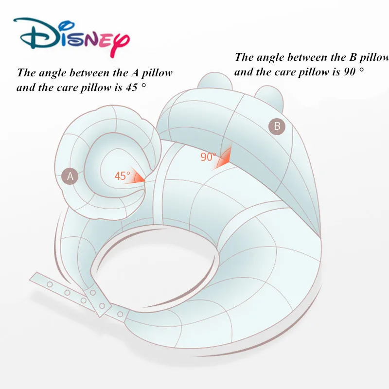 Подушка для новорожденных Disney U образная грудного вскармливания хлопковая