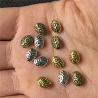 30pcs turkey 8mm oval eye spacer beads bracelets necklaces diy handmade jewelry accessories wholesale connecting member connecti