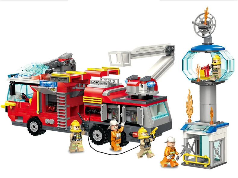 Крупный самолет аэробас городская полиция кирпичи пожарного