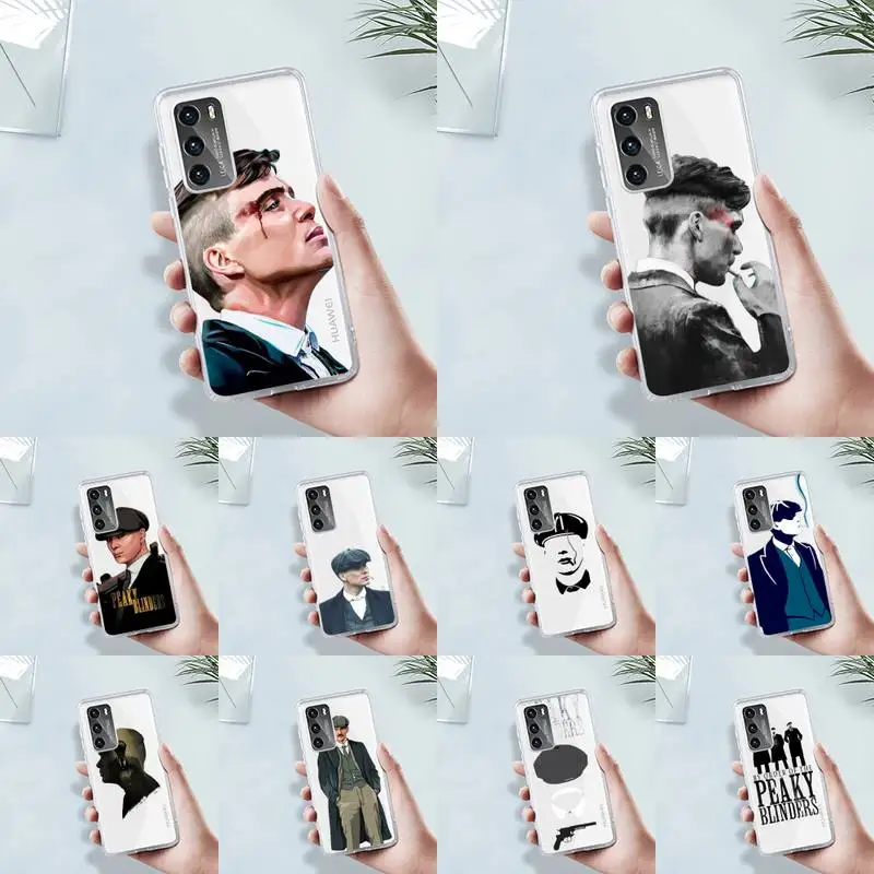 

Peaky Blinders Thomas Phone Case Transparent For Huawei MATE P 40 30 20 10 pro plus lite X 5G Soft TPU Clear Mobile bags