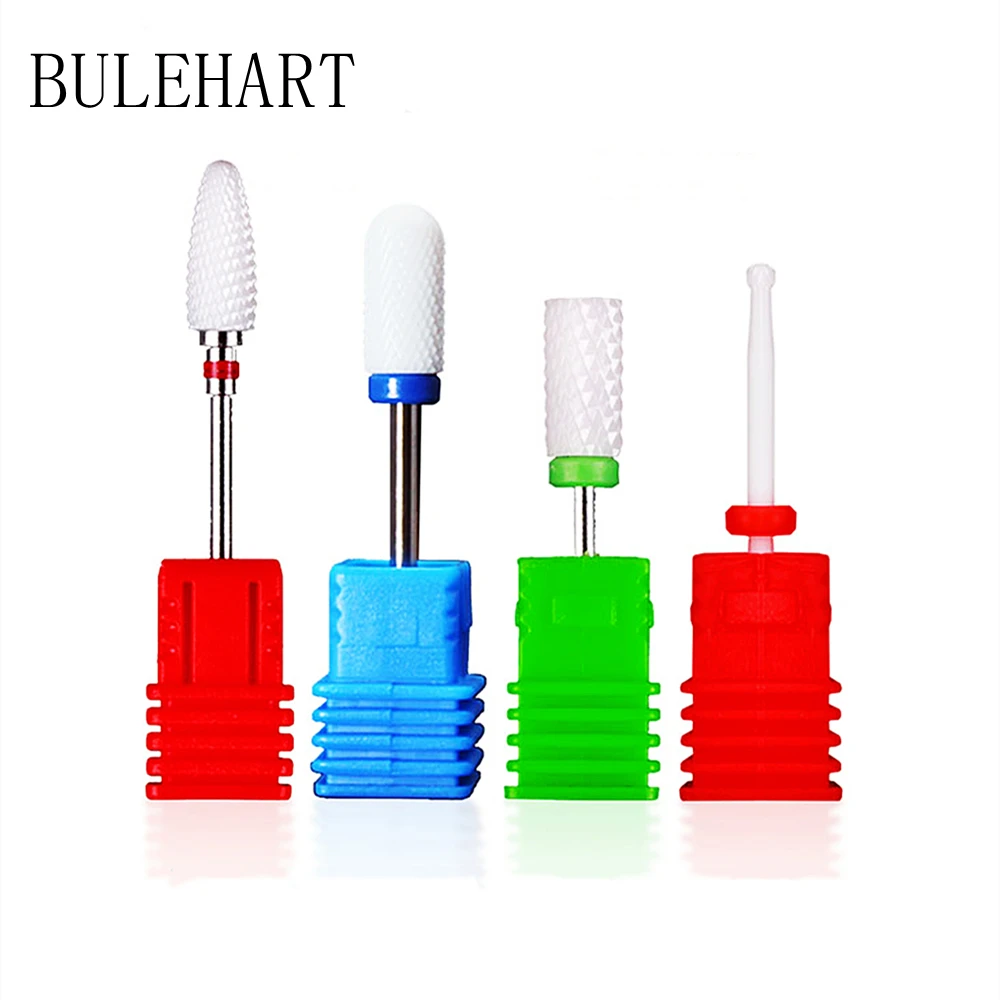 4 шт. керамические фрезы для маникюра удаление лака ногтей гель кутикулы сверла