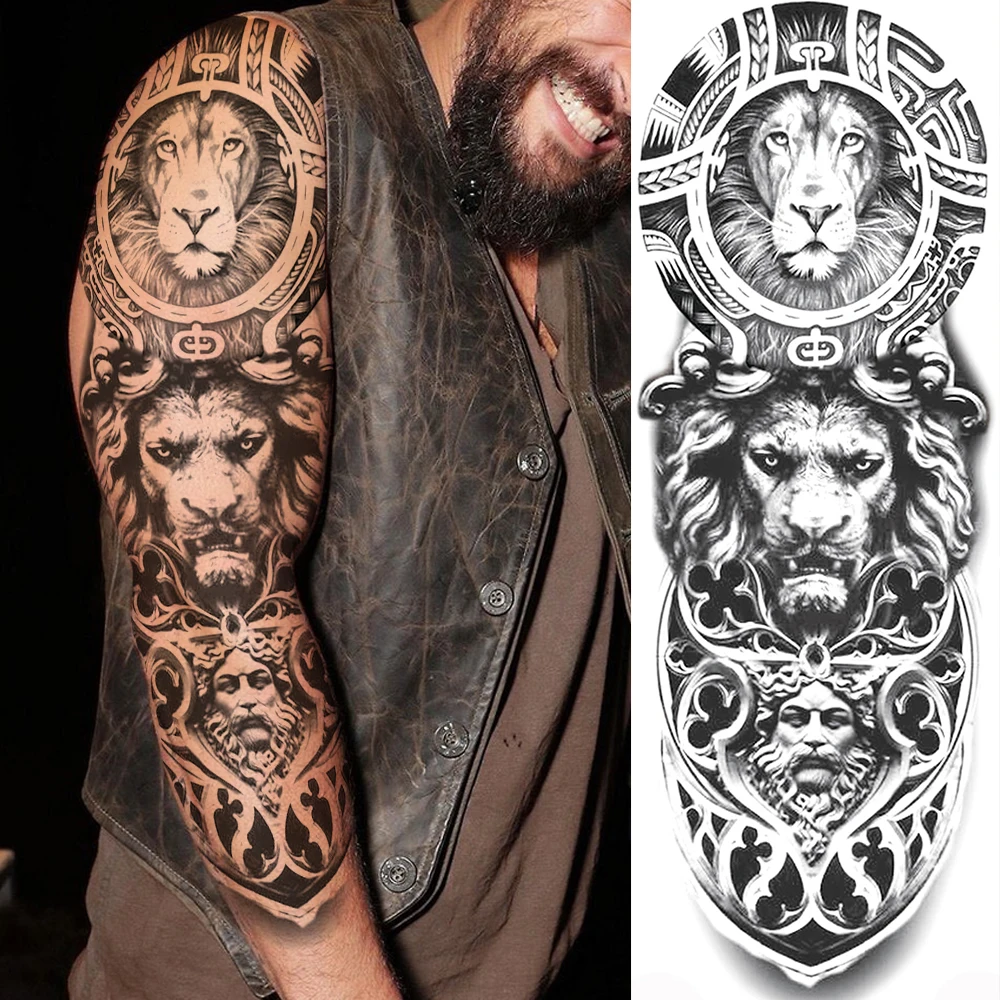 Временные татуировки на все руки и ноги стикеры для женщин мужчин реалистичные