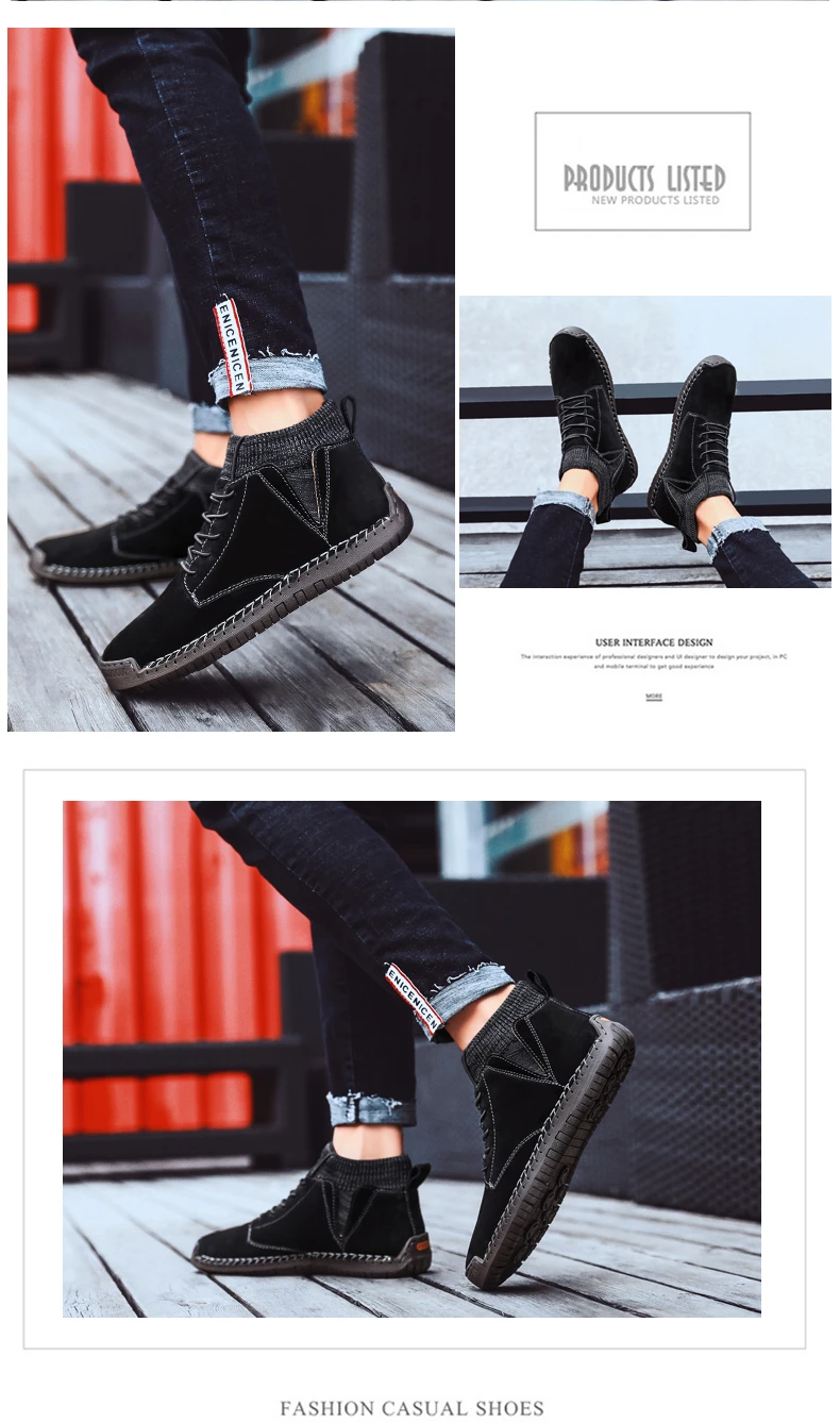 Mnalyo/Новинка; мужские ботинки; сезон осень-зима; хлопковая обувь; модная теплая плюшевая Повседневная обувь; зимние ботинки; нескользящая обувь на резиновой подошве