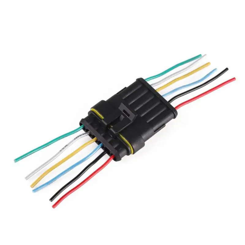 

1P 2P 3P 4P 5P 6P Auto Connector Male Female Waterproof Adapter Car Interior Ambient Lighting Plug Socket Refitting Part Accesso