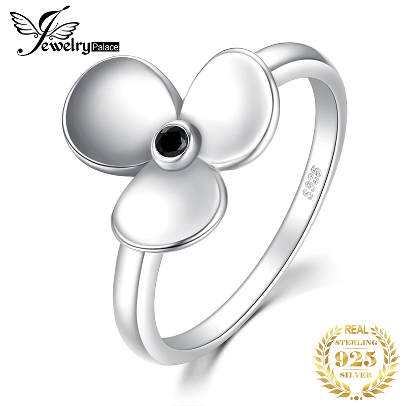 JewelryPalace стерлингового серебра 925 Винтаж элегантность Подлинная черный спинной кольцо