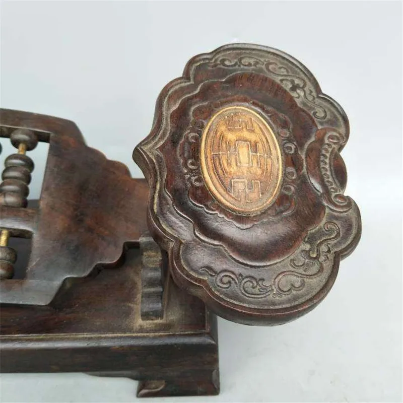 Китайская резьба по дереву из твердой древесины настоящая Абака ручная старый