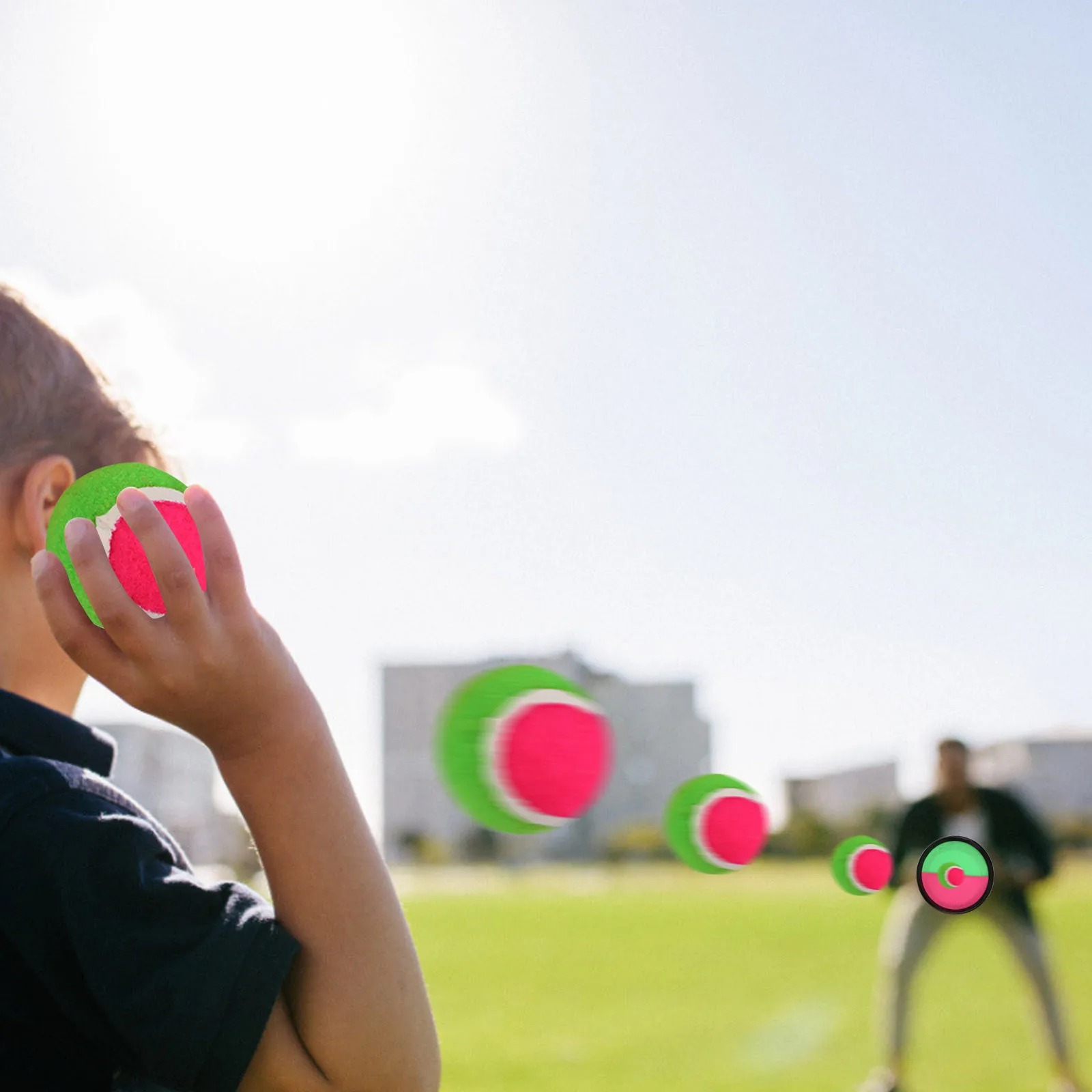 

Parent-child Interactive Sports Toys Sticky Racket Sticky Ball Throwing And Catching Suction Cup Child Parent-child Toy Tennis