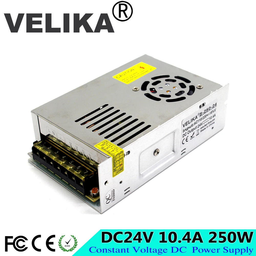 Новая Модель импульсного источника питания 24 В постоянного тока 250 А 110 Вт