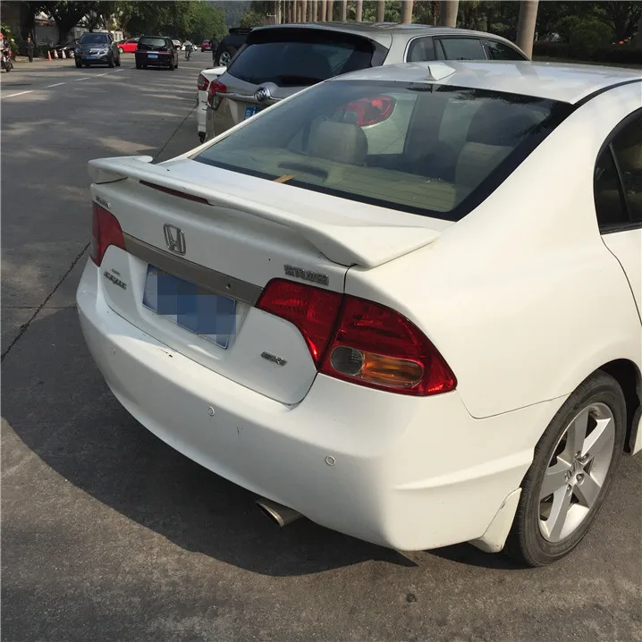 Для Civic спойлер 2006-2011 Honda JSK Спойлер ABS пластик Материал заднее крыло автомобиля