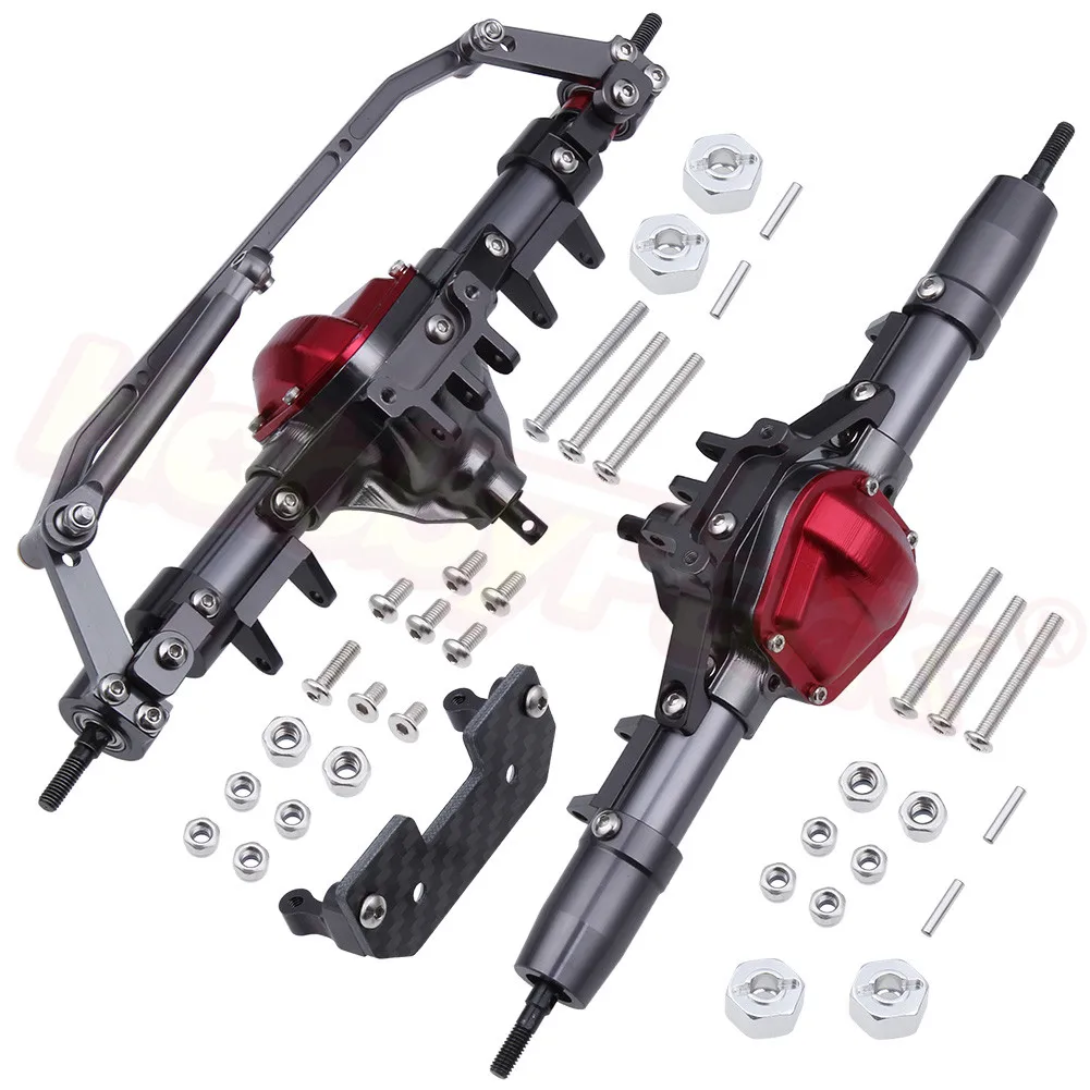 Полный комплект передней и задней оси для Axial SCX10 RC4WD D90 Redcat Gen7 1/10 обновленные