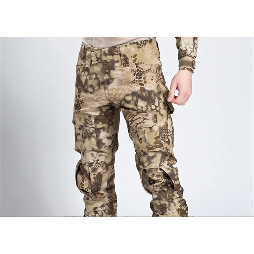 Брюки карго мужские камуфляжные Тактический Костюм в стиле милитари хлопковые