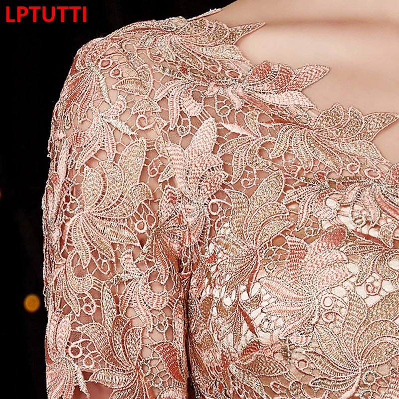 

LPTUTTI Lace New Sexy Woman Social Festive Elegant Formal Prom Party Gowns Fancy Short Luxury Cocktail Mother's Dresses