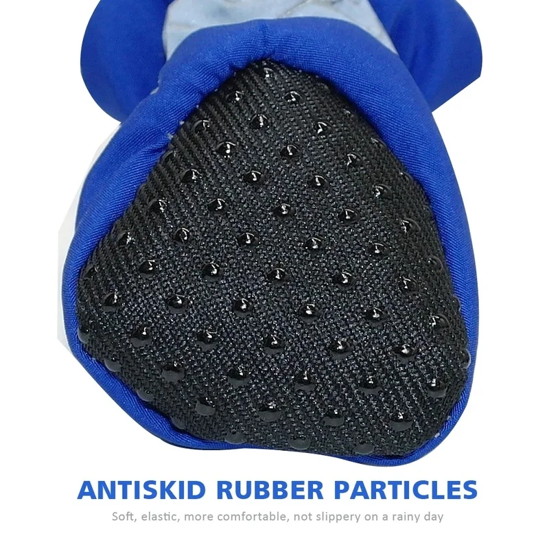 

4pcs Winter Waterproof Pet Dog Shoes Anti-slip Rain Snow Boots Footwear Thick Warm for Small Dogs Cats Puppy Dog Socks Booties