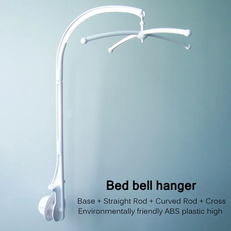 

Baby Bracket Rattles Toy Crib Toy Baby Musical Bed Bell Holder Arm Bracket Wind-Up Clockwork Infant White Bed Bells With Music