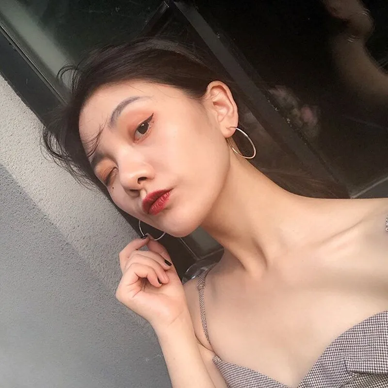 Hot seller geometric earrings for ladies punk-style big round 6 pairs with a earring 2019 fashion feminine accessory | Украшения и