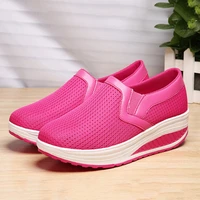 woman sneakers casual wedge vulcanized shoes mesh breathable women shoe platform shoes for women outdoor shoes ladies footwear