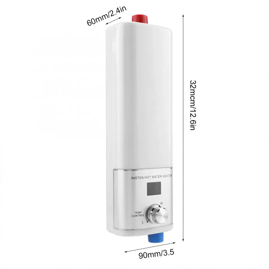 

5500W 220V Electric Water Heater Digital Display Instant Flow Heater Tankless Shower Water Fast Heating For Kitchen Bathroom
