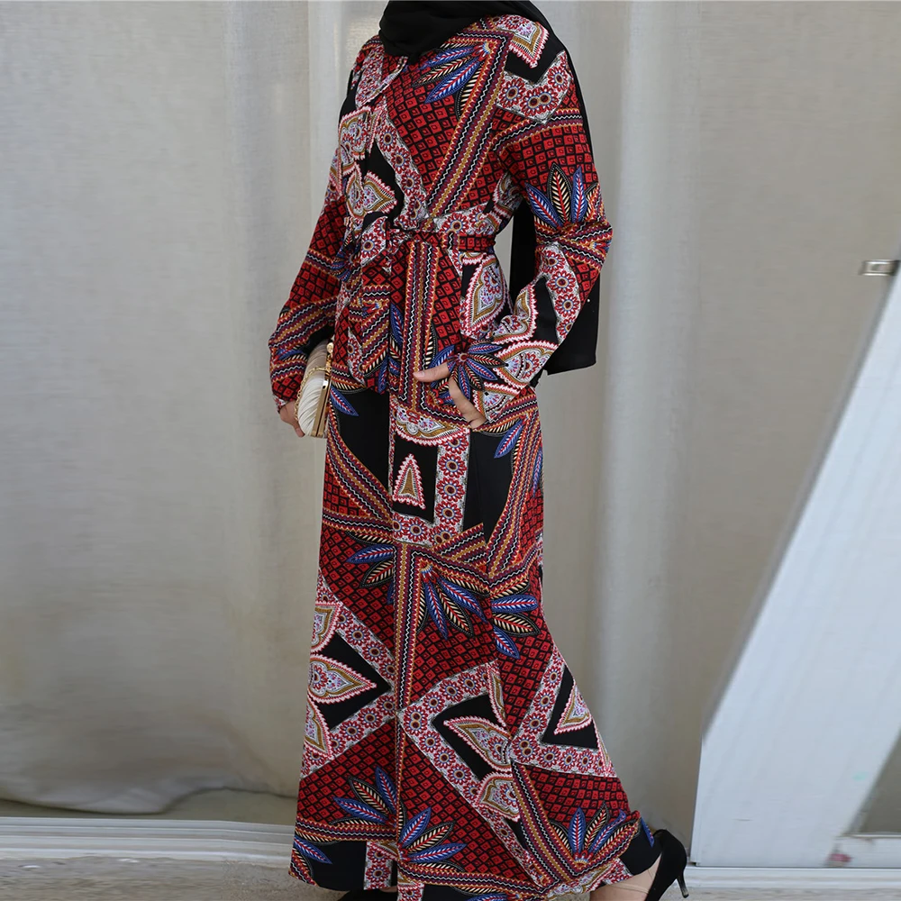 Мусульманское платье абайя Турецкая одежда платья Хиджаб кафтан марокканский