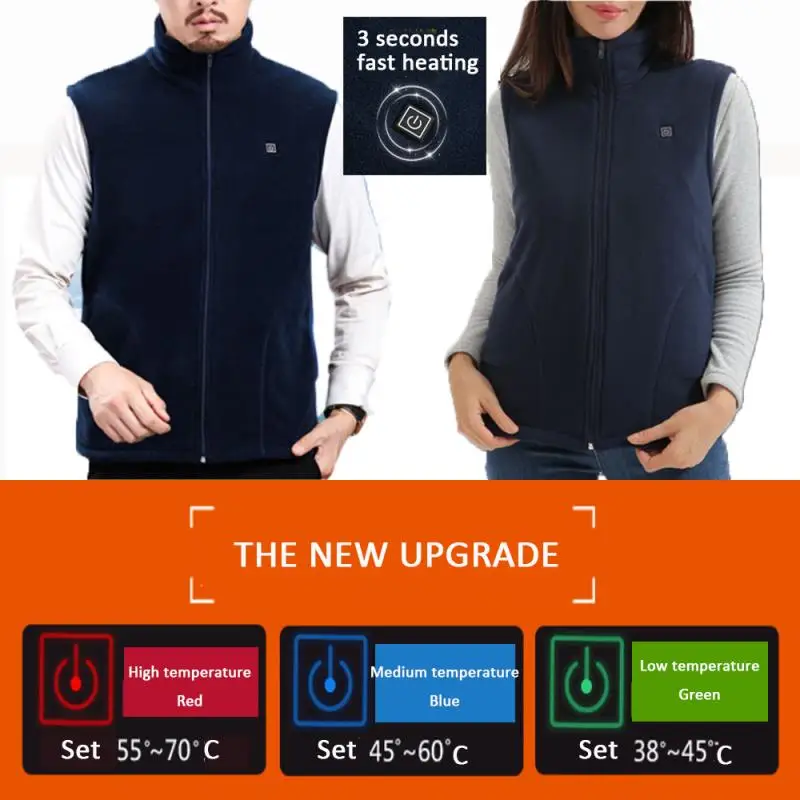 Зимний мужской уличный мотоциклетный USB Инфракрасный нагревательный жилет для