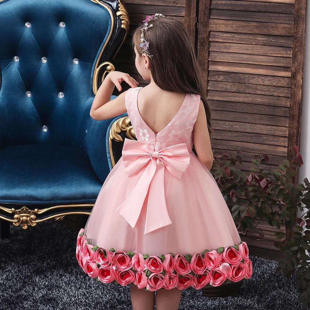 Рождественское платье принцессы для девочек вечерний костюм выпусквечерние