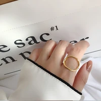 fashion vintage circle rings for women girl bohemian gold color circle geometric rings vintage jewelry best friend gift bff