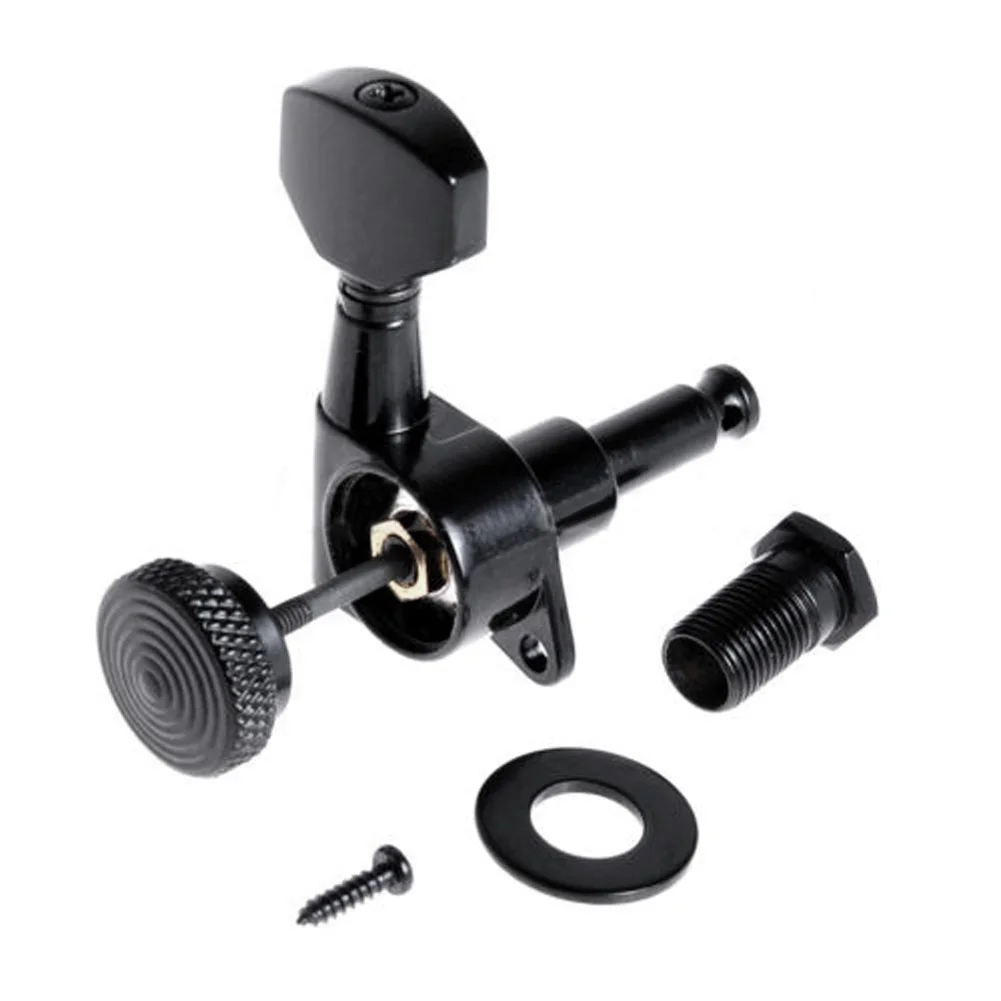 6 шт. зажимы для гитарных струн локаторы тюнинга головки машины черные 6R детали и