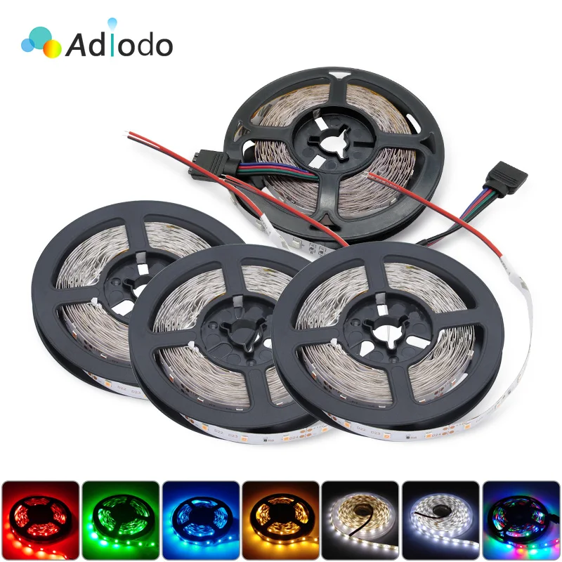 

RGB 300 LED Strip Light 5M 60LEDs/m 5050 SMD 2835 White Warm White Red Blue LED strip 12V Waterproof Filexible Tape Rope Strip